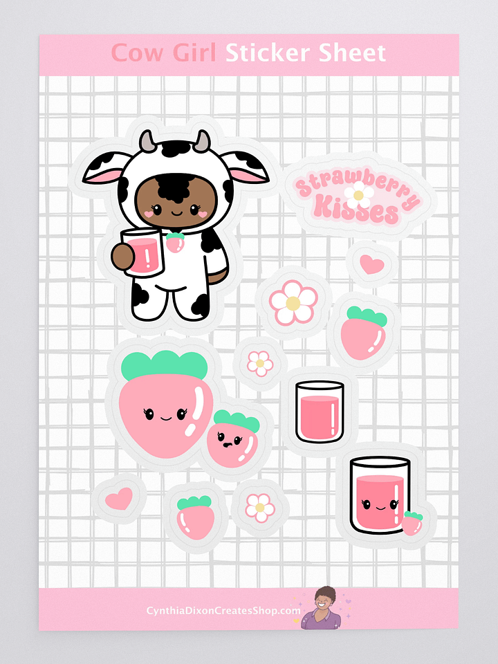 Cow Girl Sticker Sheet product image (1)