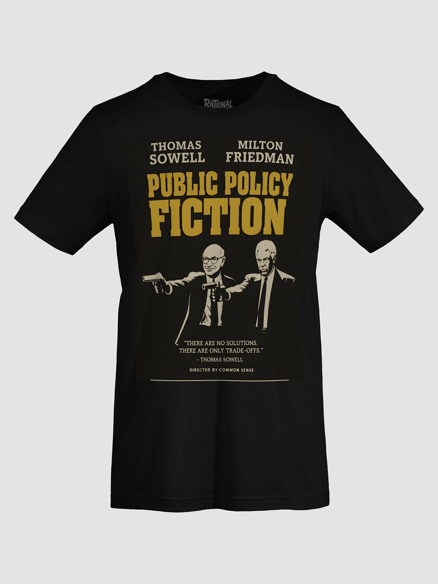 Public Policy Fiction – Sowell & Friedman Tribute Tee product image (3)