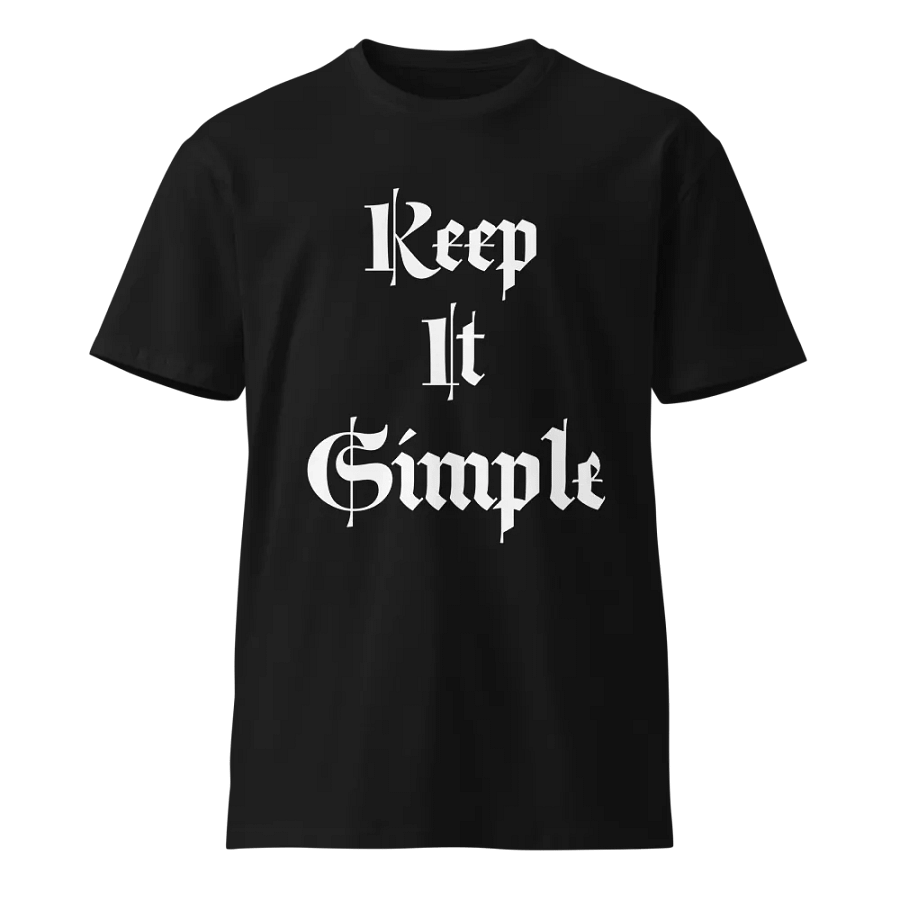 Keep it simple printed Tee product image (1)