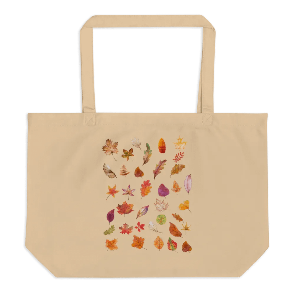 Autumn Leaves Collage Jumbo Tote Bag product image (1)