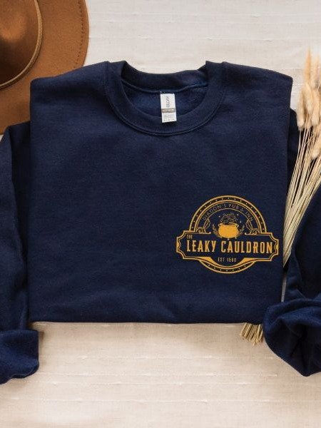 Leaky Cauldron Cozy minimalist Fall Sweatshirt product image (14)