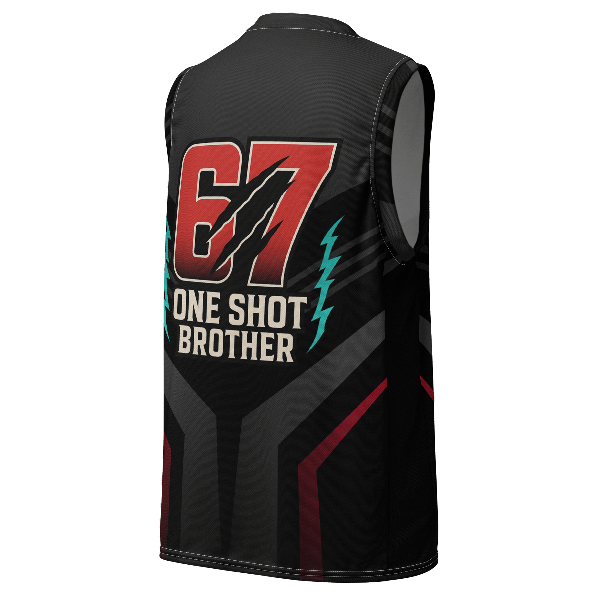 Dino All-Over Basketball Jersey product image (3)