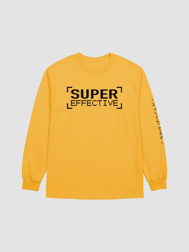 Super Effective Long Sleeve T (Black Text) product image (1)