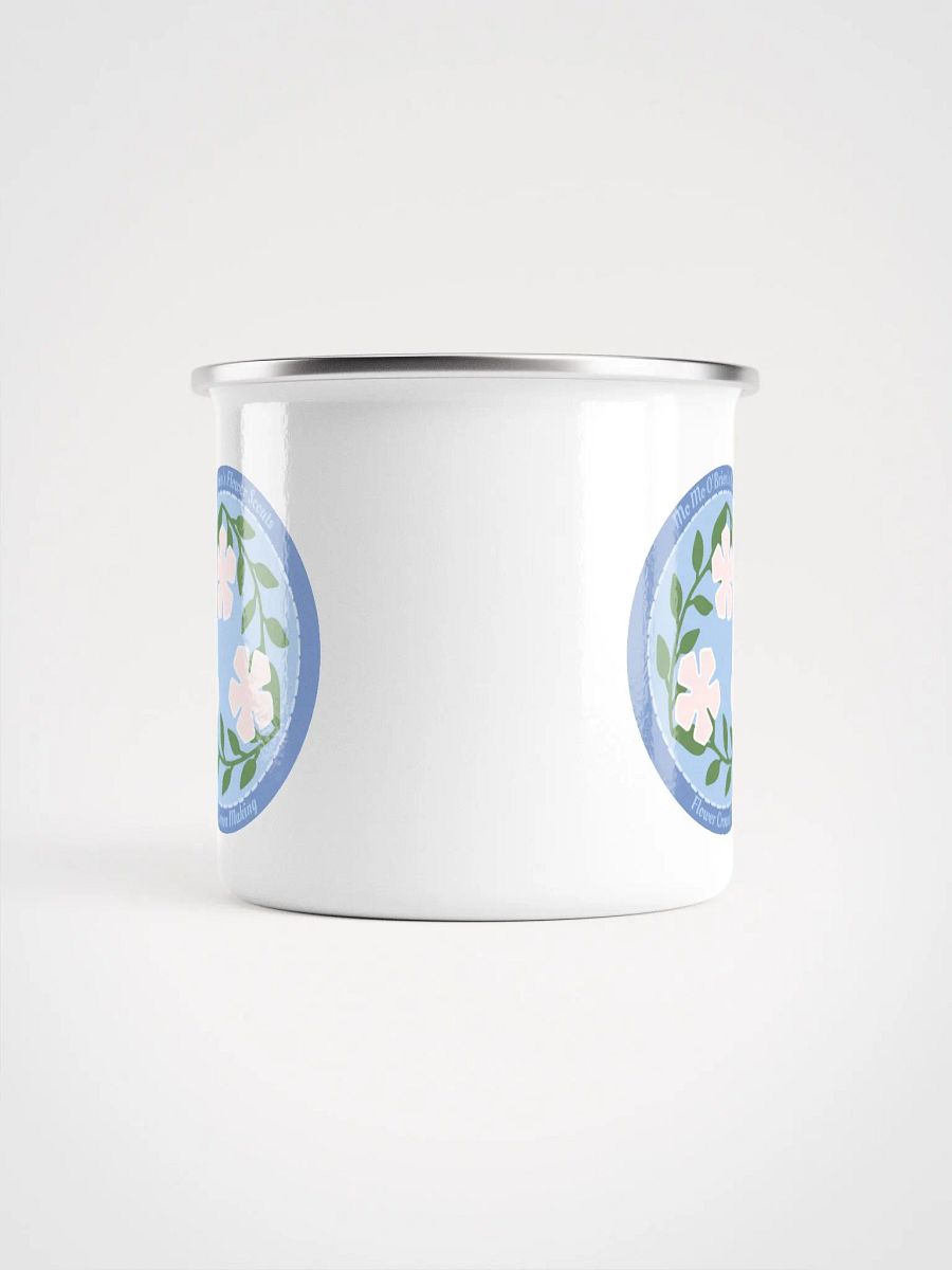 Flower Crown Making Badge Enamel Mug product image (6)