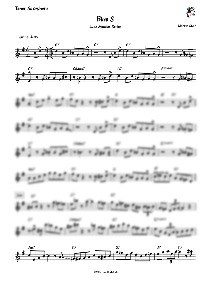 Blue S - Tenor Saxophone product image (2)