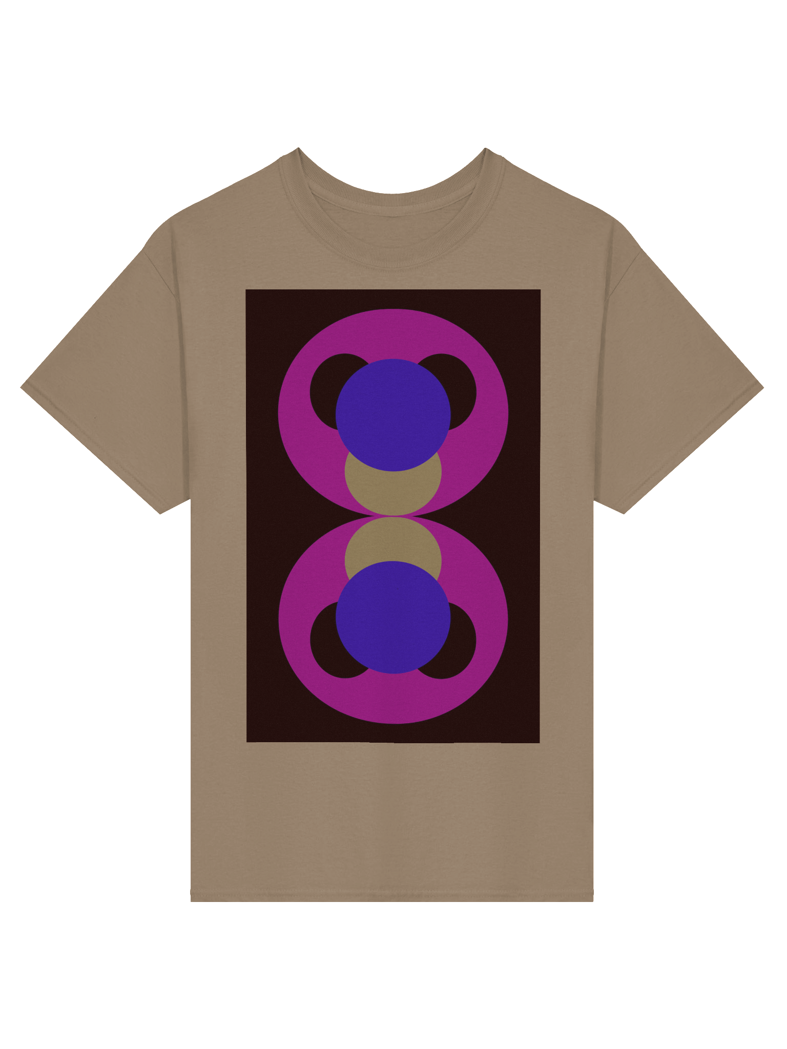 Magenta Symmetry Geometric T-Shirt product image (1)