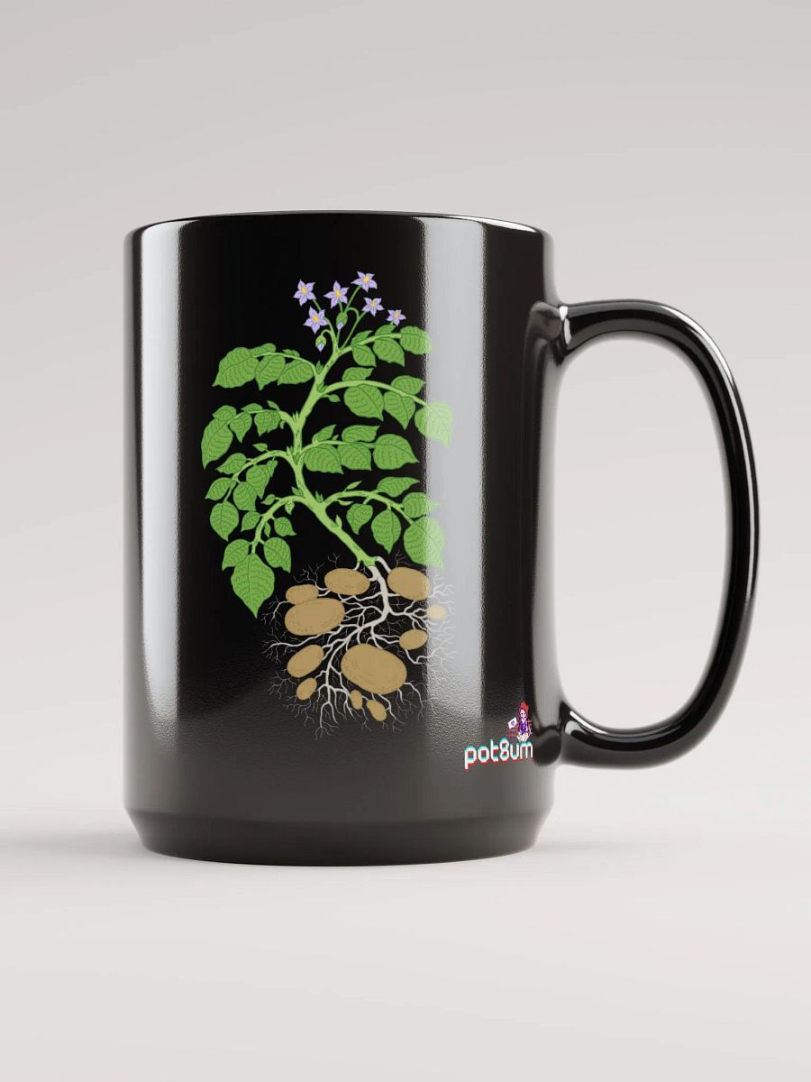 GROWING OUT OF PURE SPITE black glossy mug product image (5)