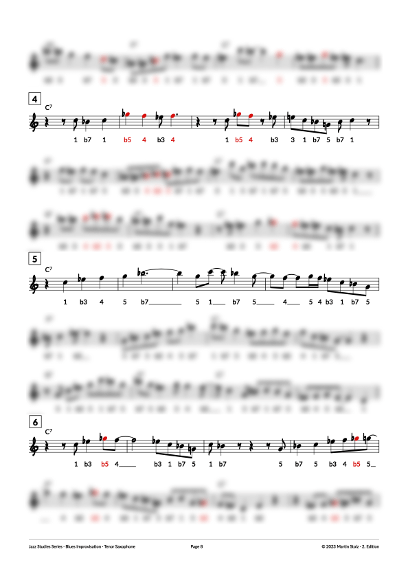 7 Steps to the perfect Blues-Solo - Tenor Saxophone product image (8)