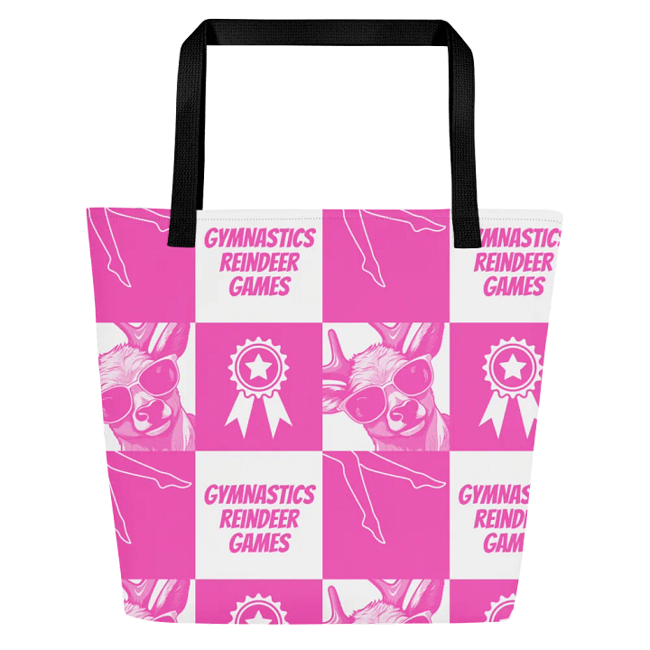 Gymnastics Reindeer Games Tote bag in Pink and White product image (1)