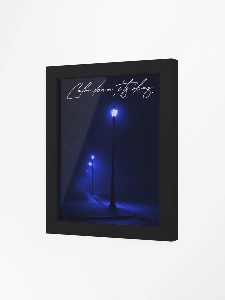 "Calm down" Handwritten Framed Poster product image (12)