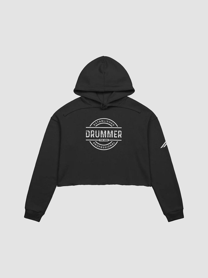 Ladies 'Drummer For Hire' Cool Crop Hoodie product image (4)