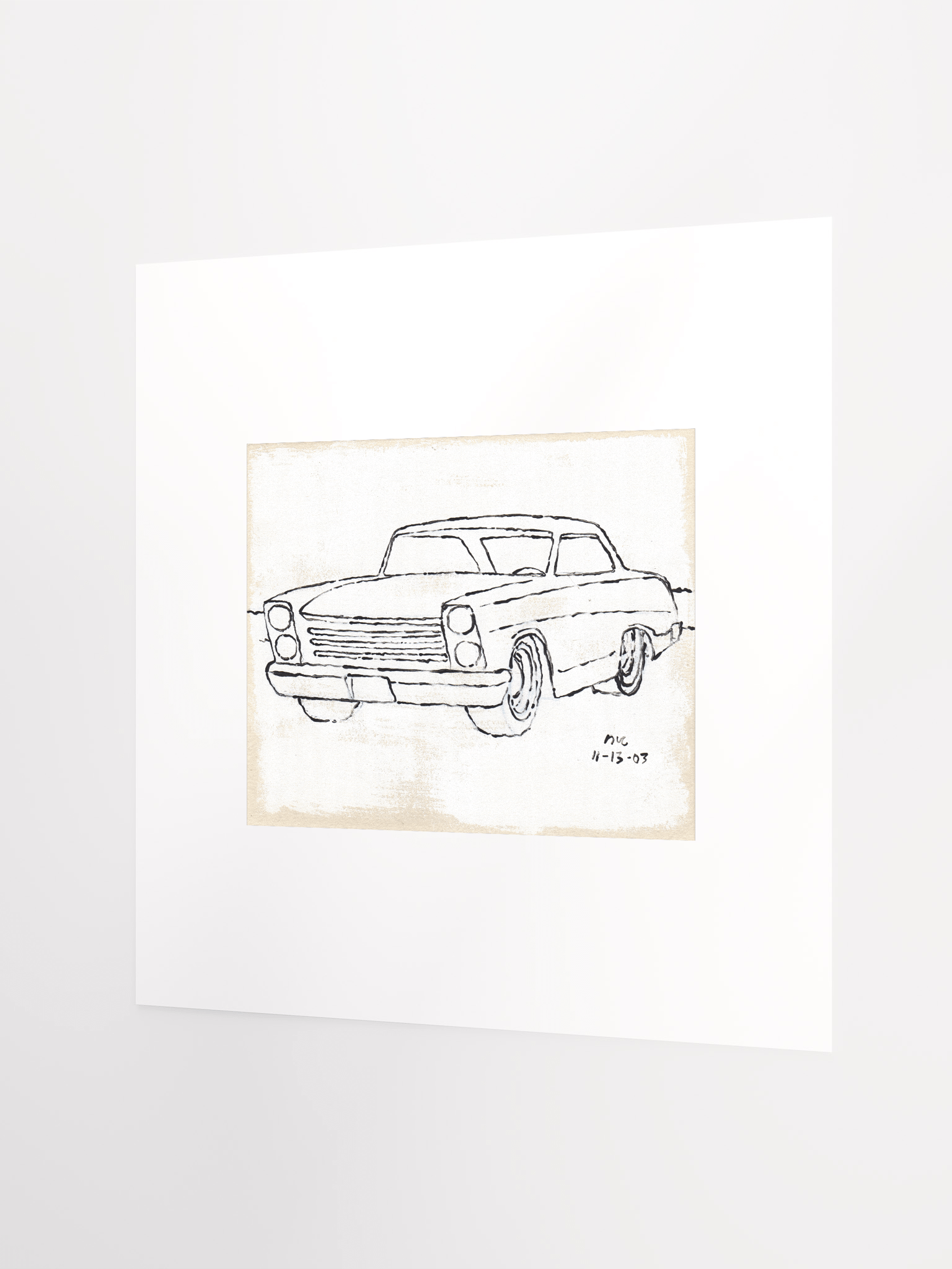 White Car #2 Print product image (2)