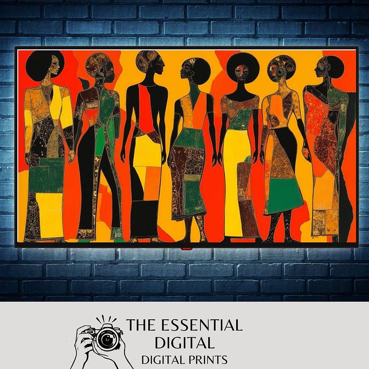 Everyday People TV Frame Art/Wallpaper Juneteenth Picture Print for Black History Art product image (1)