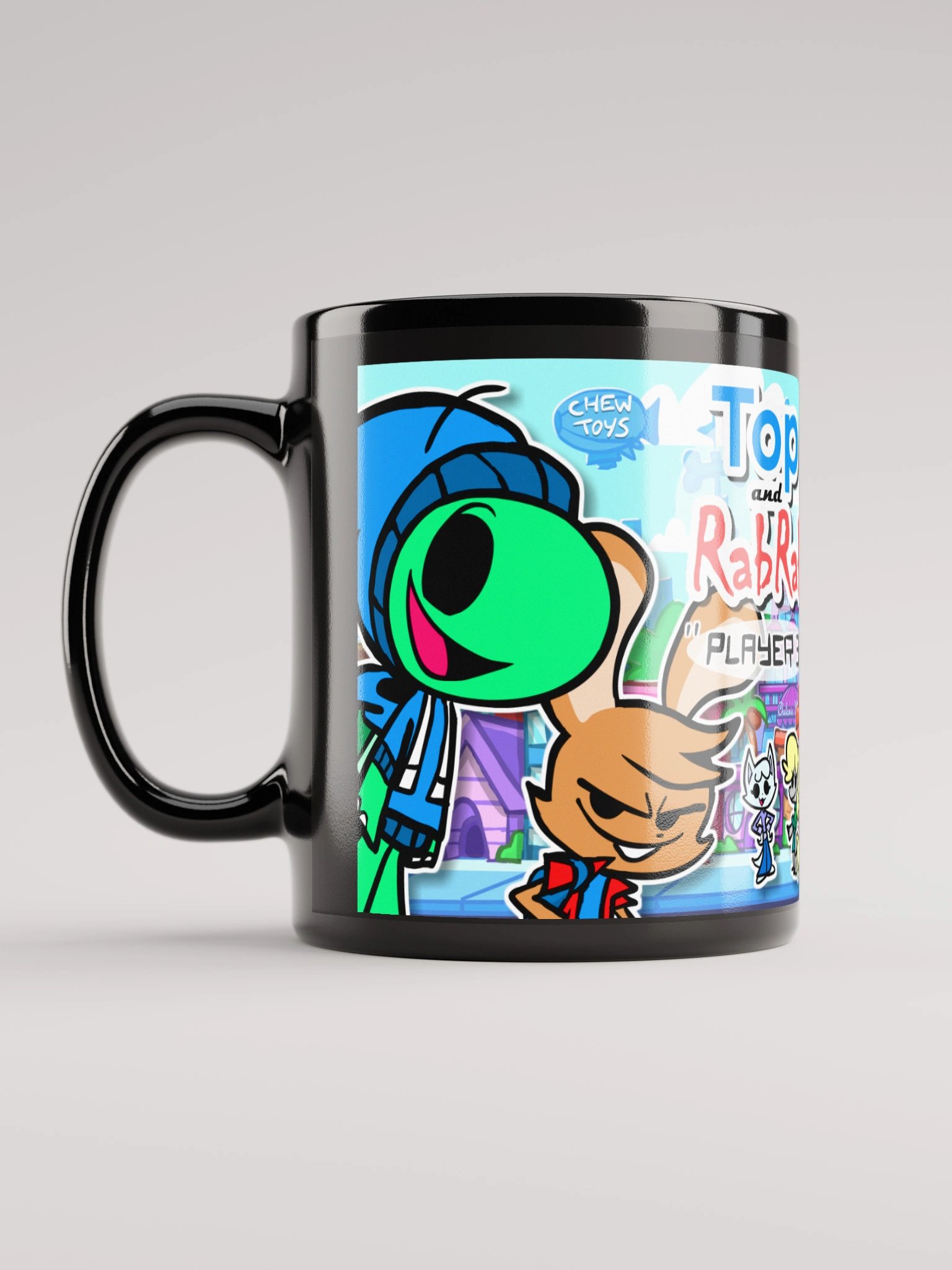 Top and RabRab - Player 3 Black Mug product image (3)