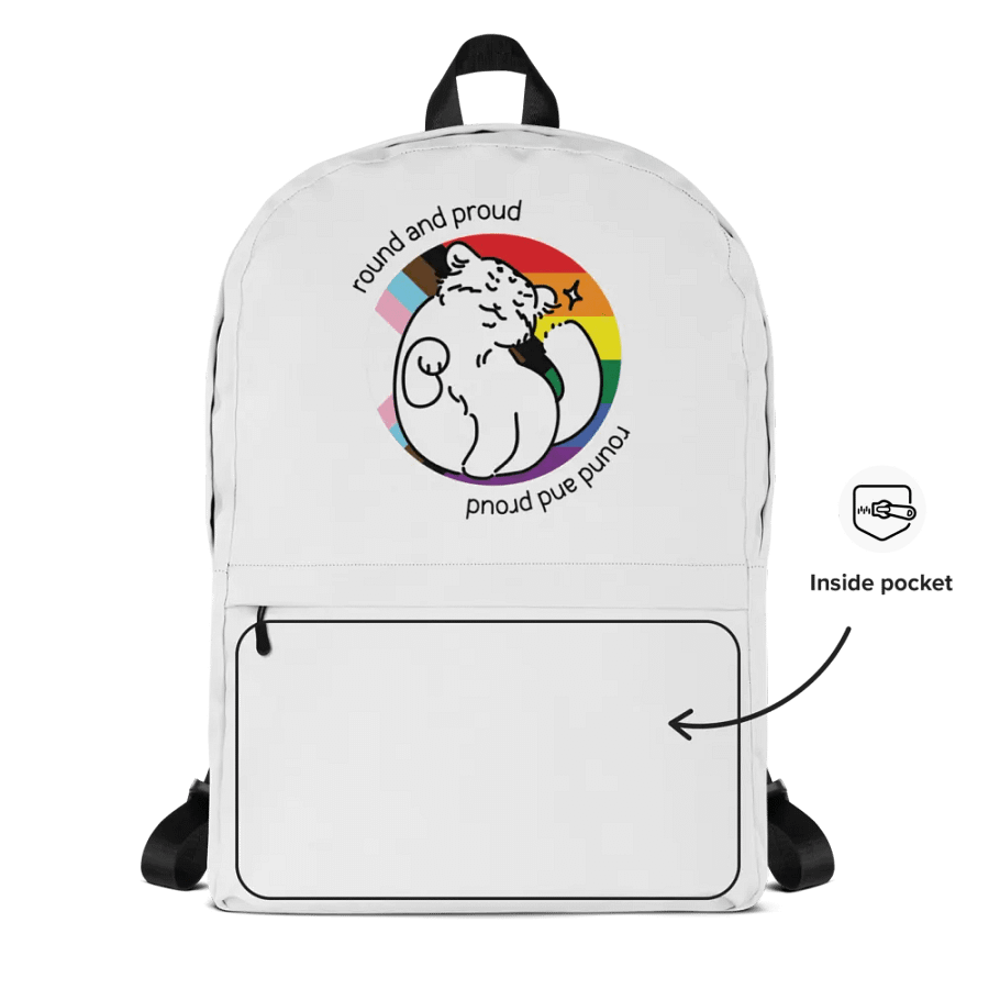 Round and Proud Manul Pride Version - Backpack product image (2)
