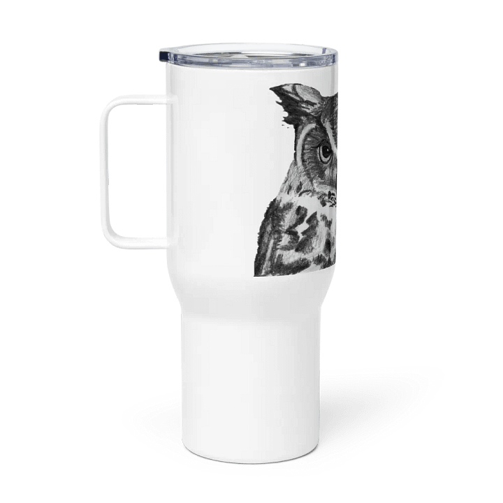 Owl Drawing Travel Cup product image (1)