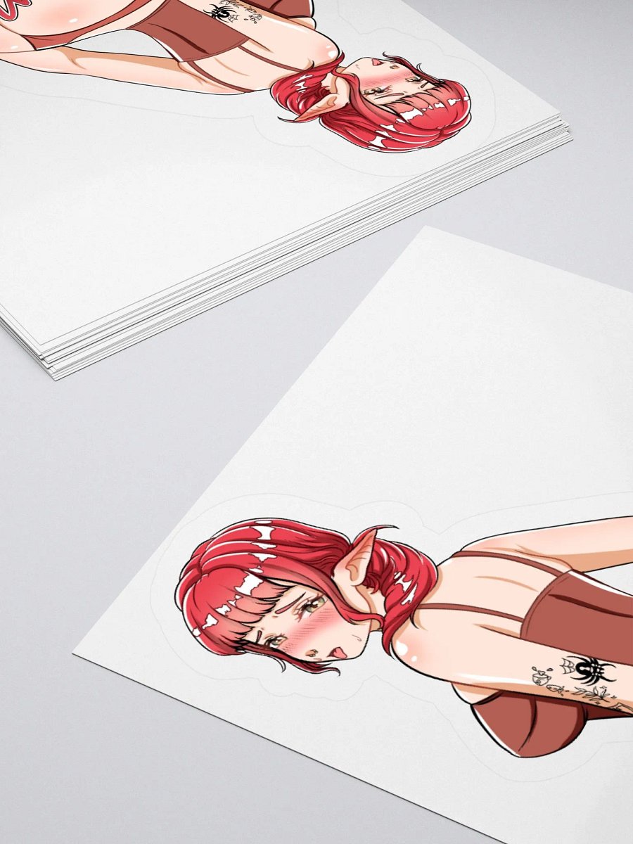 MeeshVS Elf Girl Sticker (Red Hair) product image (4)