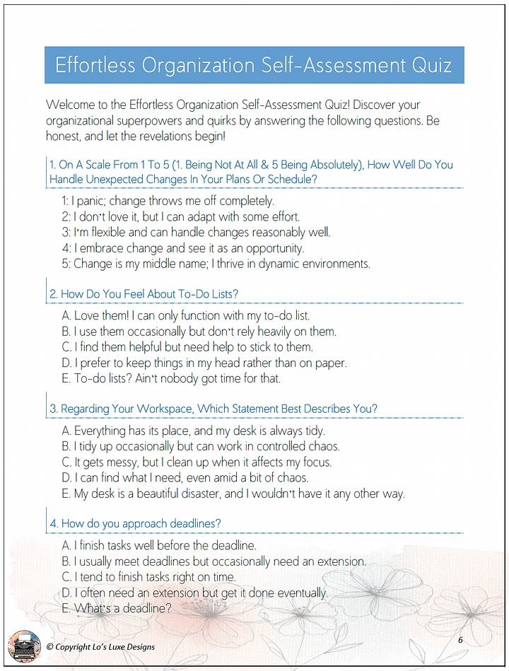 Effortless Organization - Your EBook Guide to Mastering Your Organizational Style product image (2)