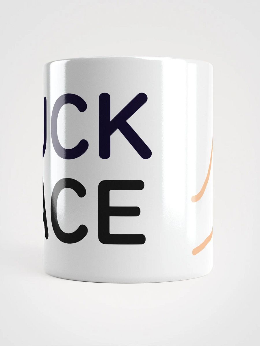 FUCKFACE Mug - Outline Edition, All white product image (6)