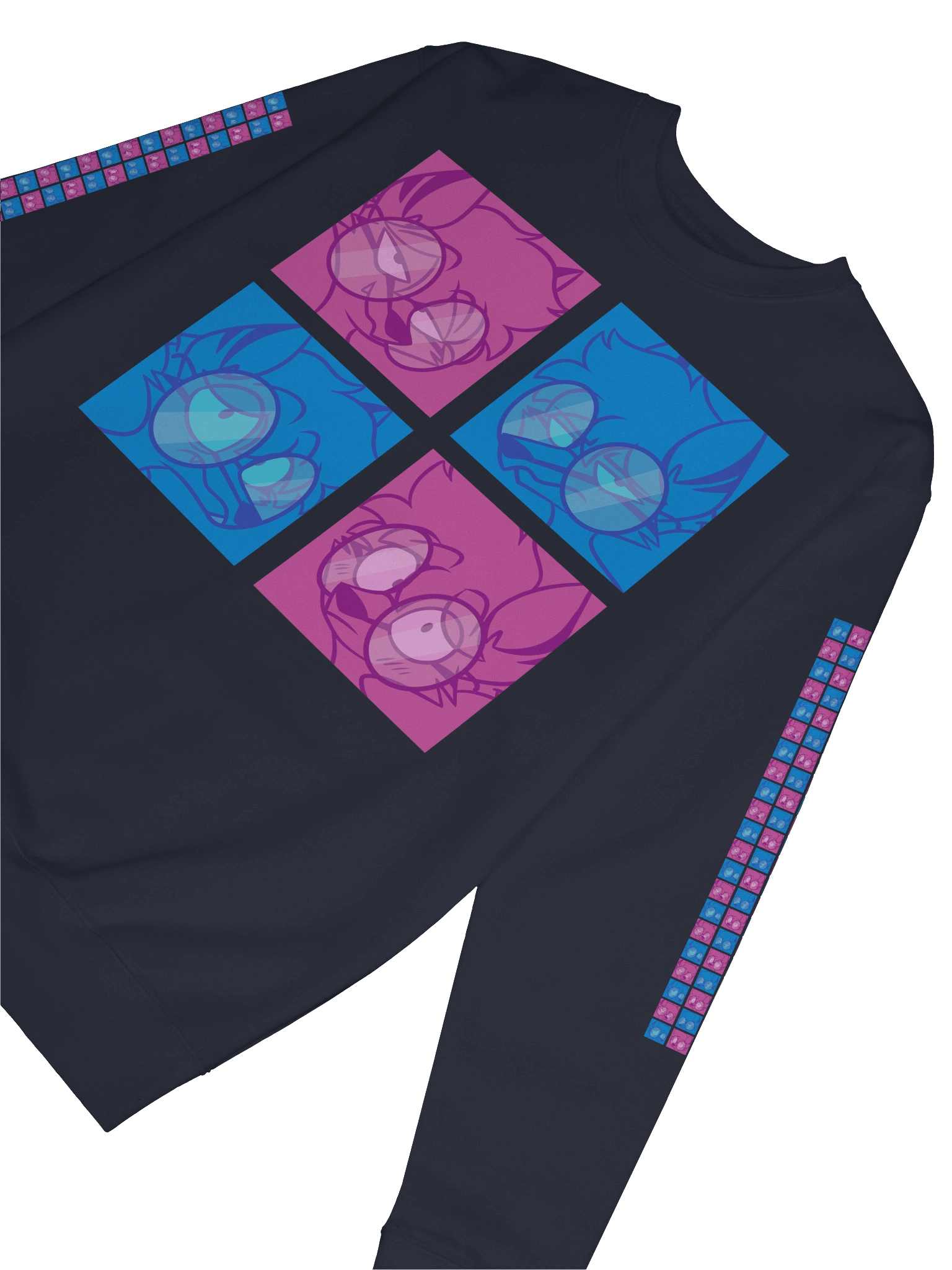 4 Moods Wolf Sweater 🐺💙💜 product image (48)