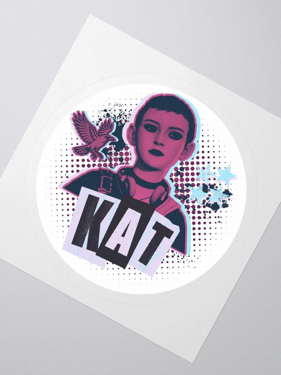 Lost Records: Bloom & Rage Kat (Short Hair) Grunge Sticker product image (6)