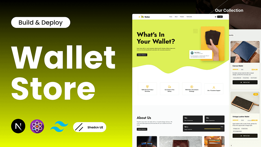 Wallet E-commerce Store with React, Next.js, Tailwindcss, Shadcn UI & AOS Animation product image (2)