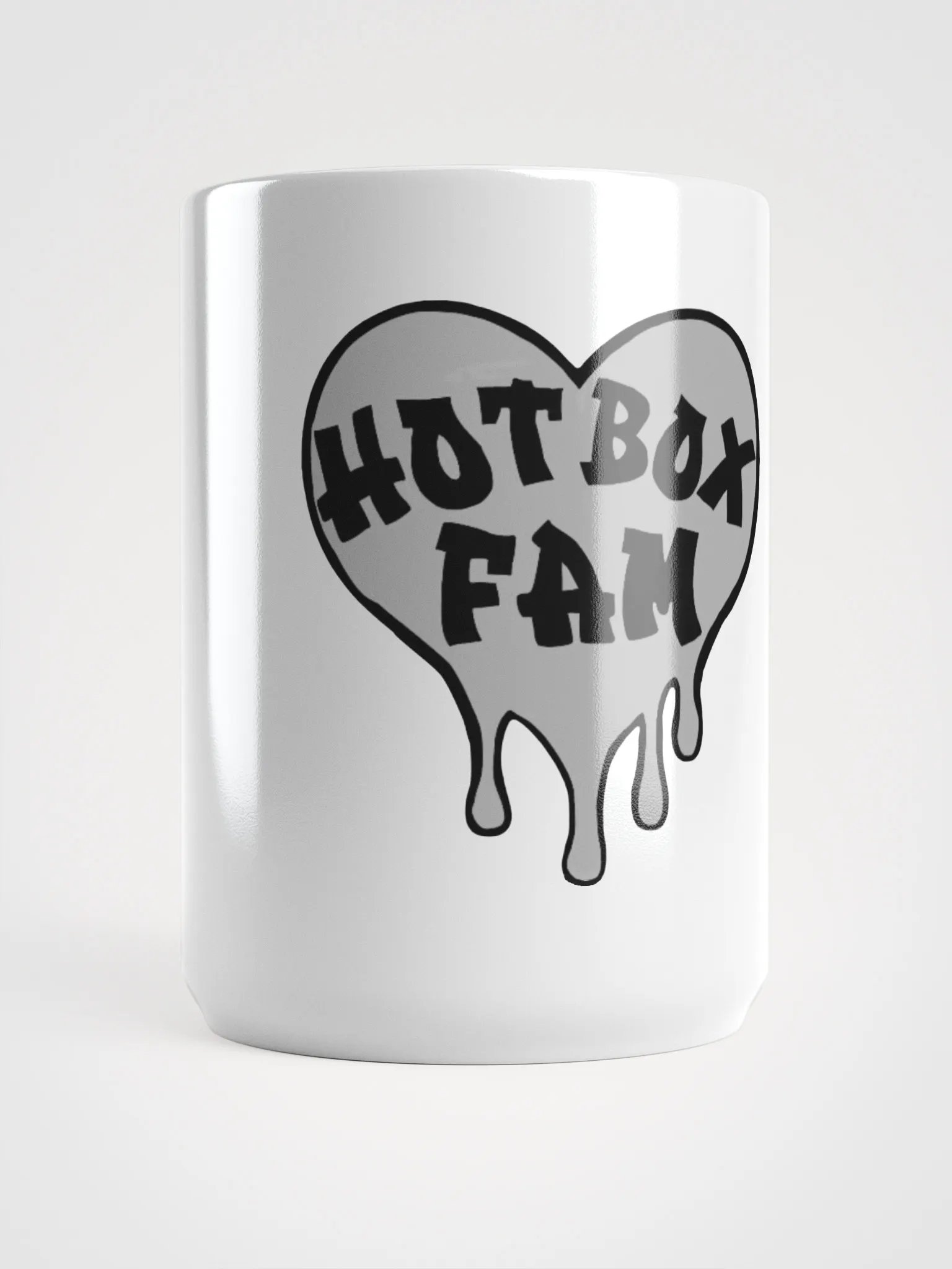 HOT BOX FAM SOLID GREY LOGO COFFEE MUG product image (5)