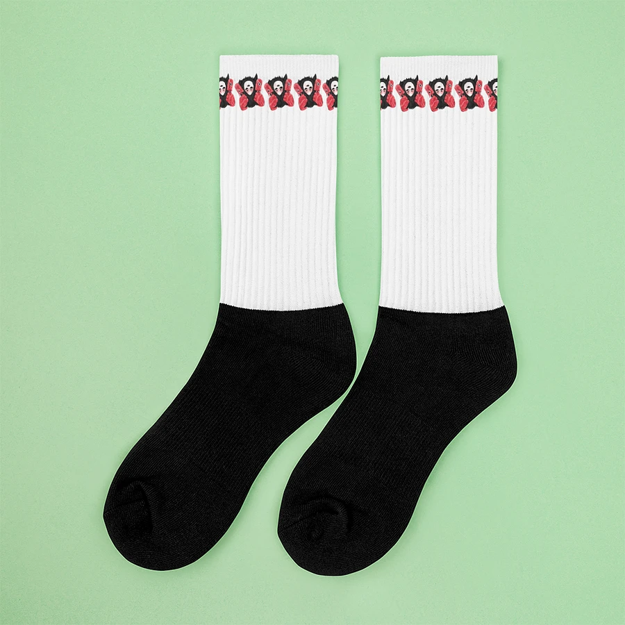 White Visceral Stripe Socks product image (4)
