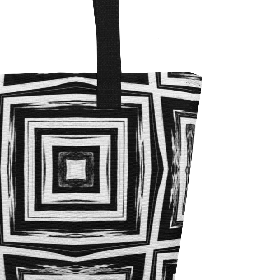 Abstract Monochrome Repeating Pattern Tote Bag product image (3)
