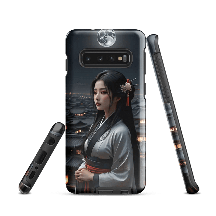 Moonlit Elegance Samsung Tough Case - Traditional Moonlit Scene Design product image (1)