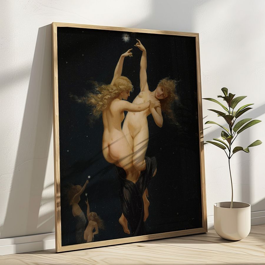 Twin Stars by Luis Ricardo Falero Vintage Art Print product image (25)