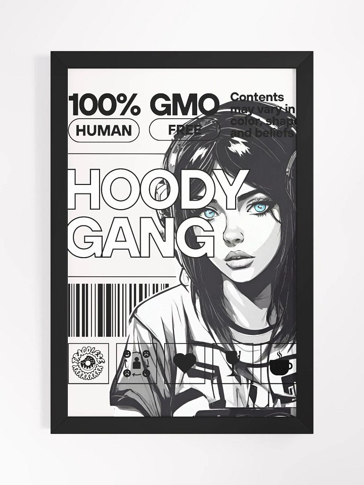 FRAMED HOODY GANG POSTER product image (1)