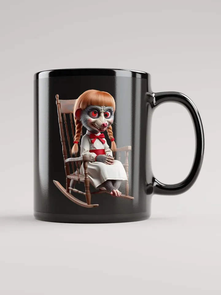 ''Annie-Bell The Possum'' Black Glossy Mug product image (1)