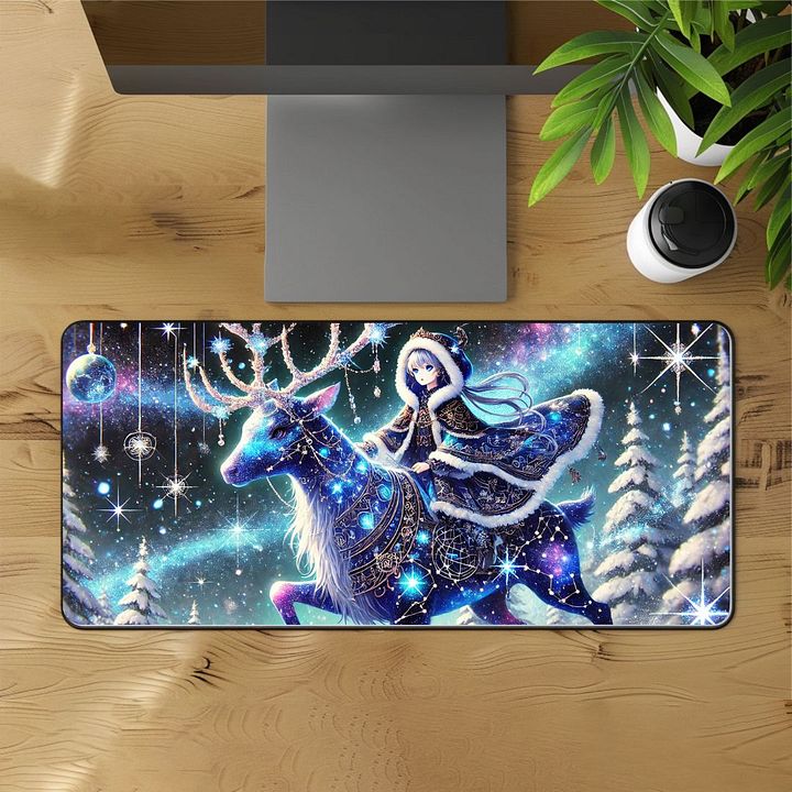 Cosmic Winter Rider Desk Mat - 12"x22" product image (1)