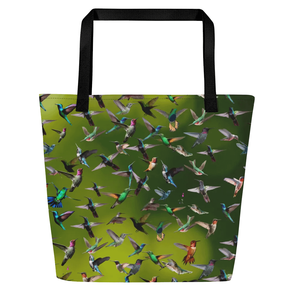 hummingbird All-Over Tote Bag for birders moms dads friends product image (1)