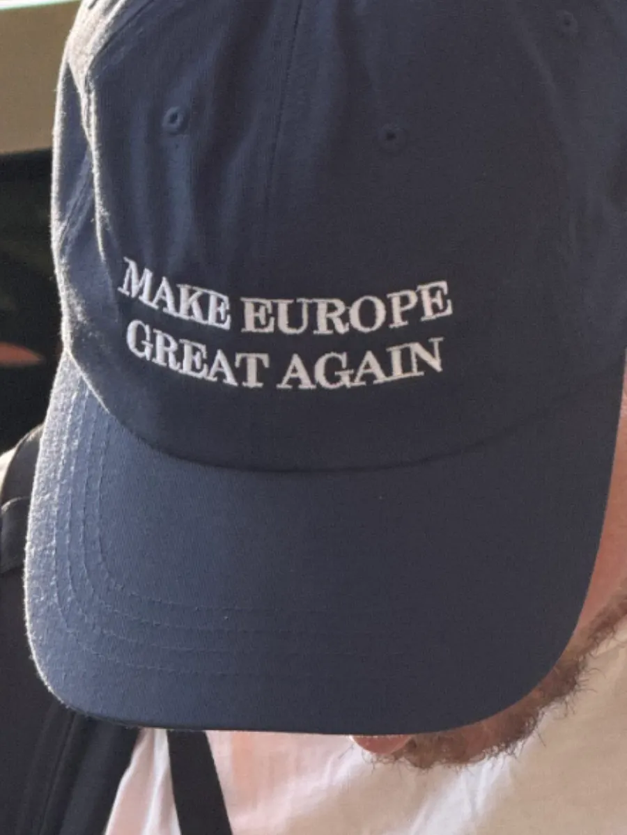 make europe great again cap/hat (MEGA eu/acc official) blue - 100% cotton product image (10)