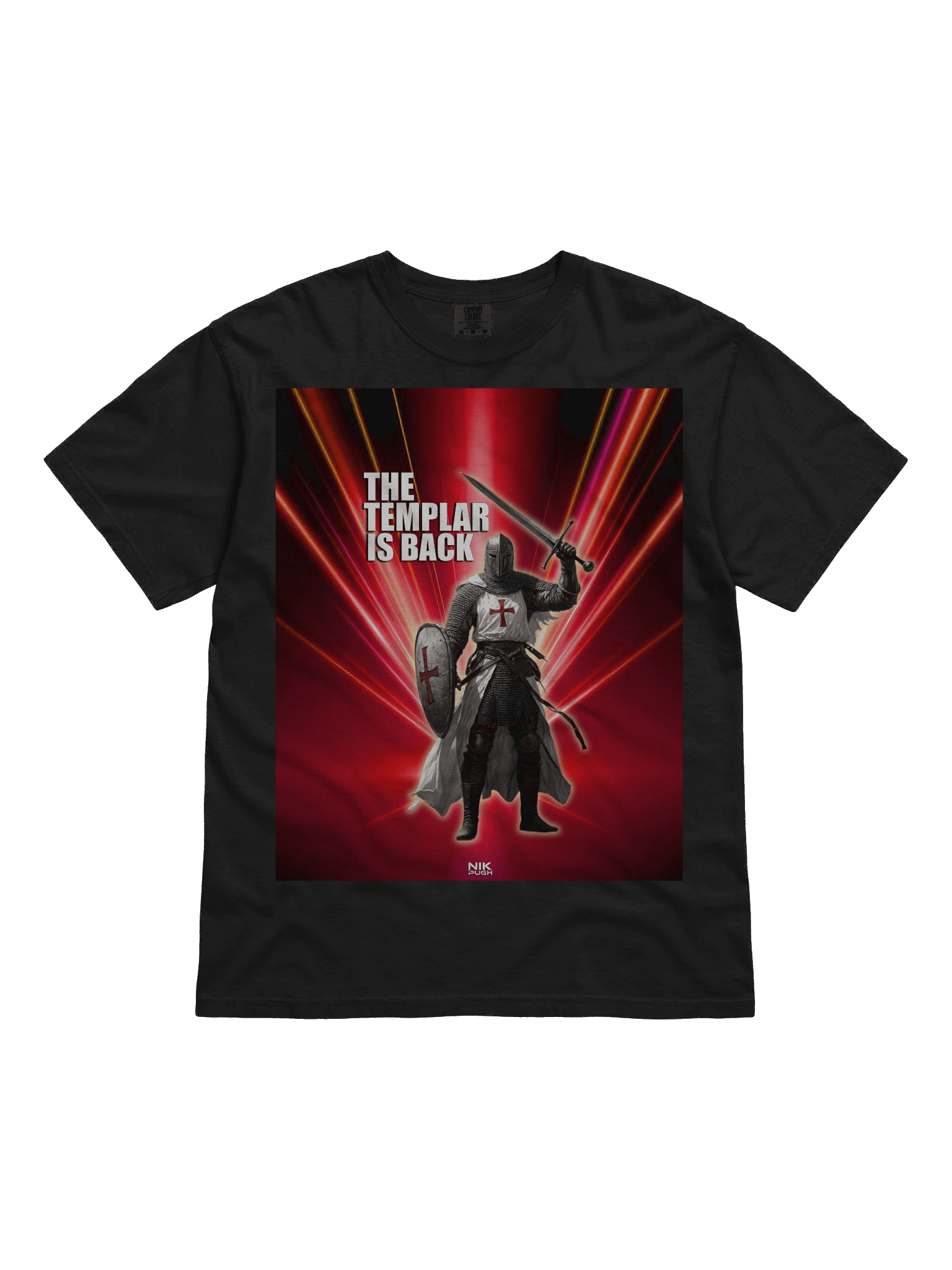 The Templar Is Back – Nik Pugh Music Tee product image (1)