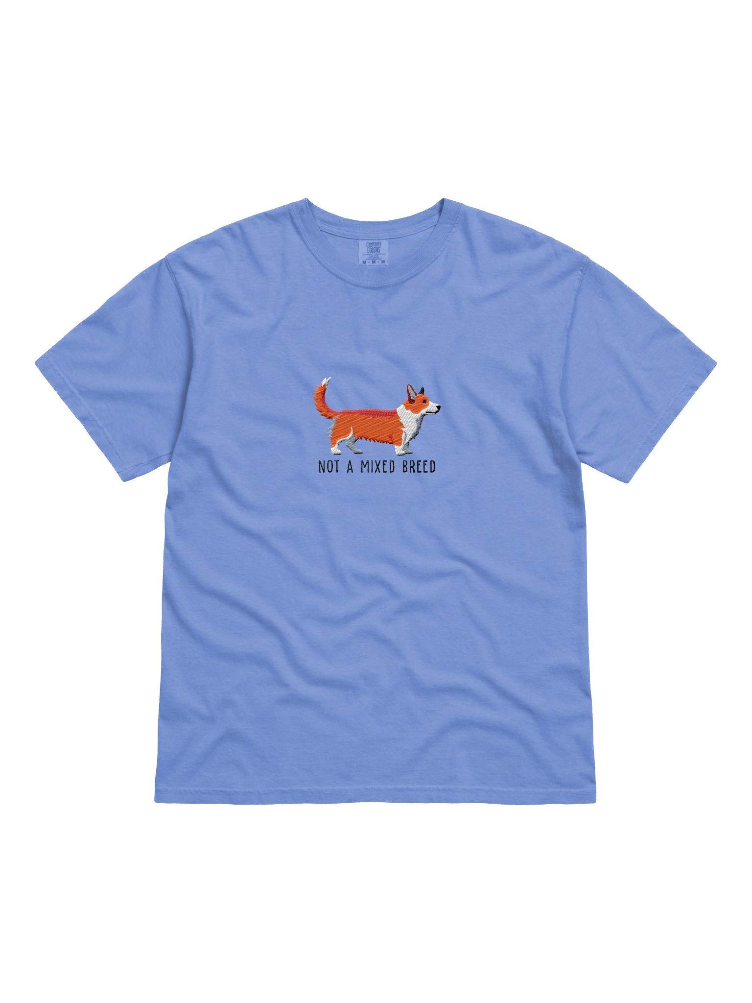 Not a Mixed Breed T-Shirt(Embroidered) of a Cardigan Welsh Corgi(Red) product image (3)