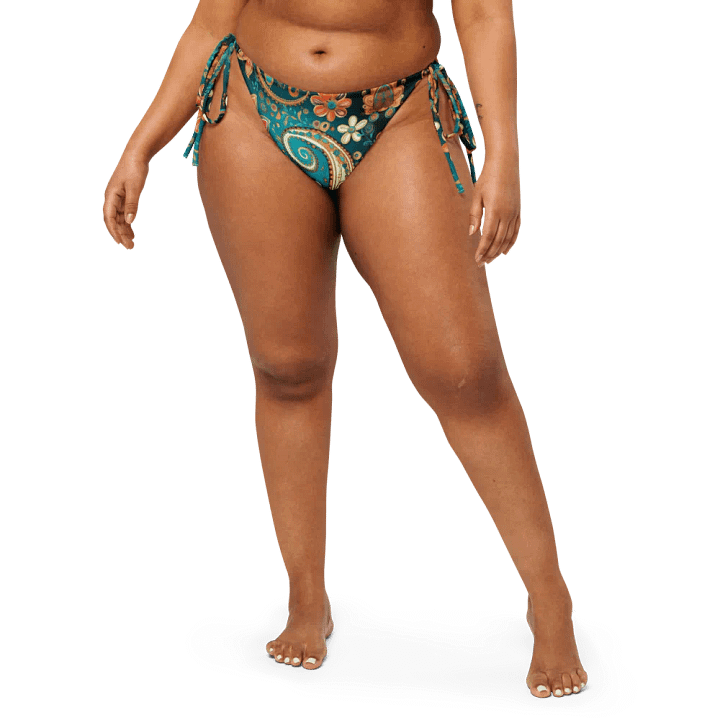 Boho Chic Paisley Paradise String Bikini Bottom product image (1)