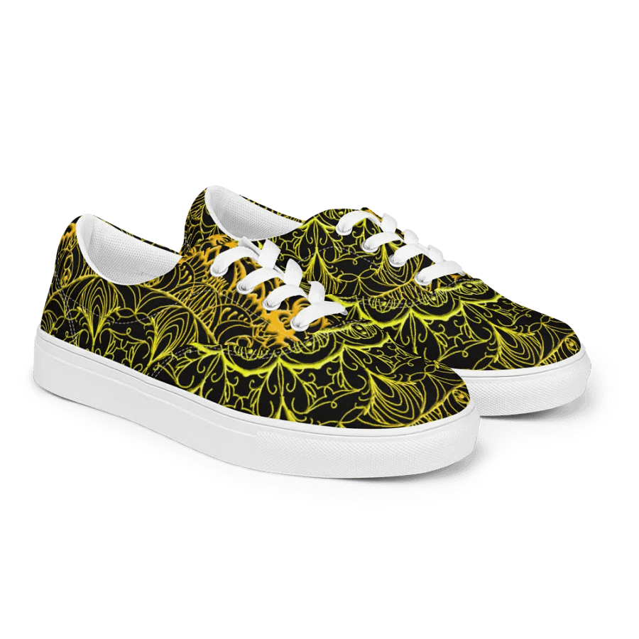 Golden Mandala Lace-Up Shoes product image (6)