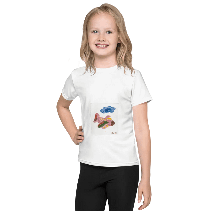 Kid Airplane (All-Over Print Kids Crew Neck T-Shirt) product image (1)