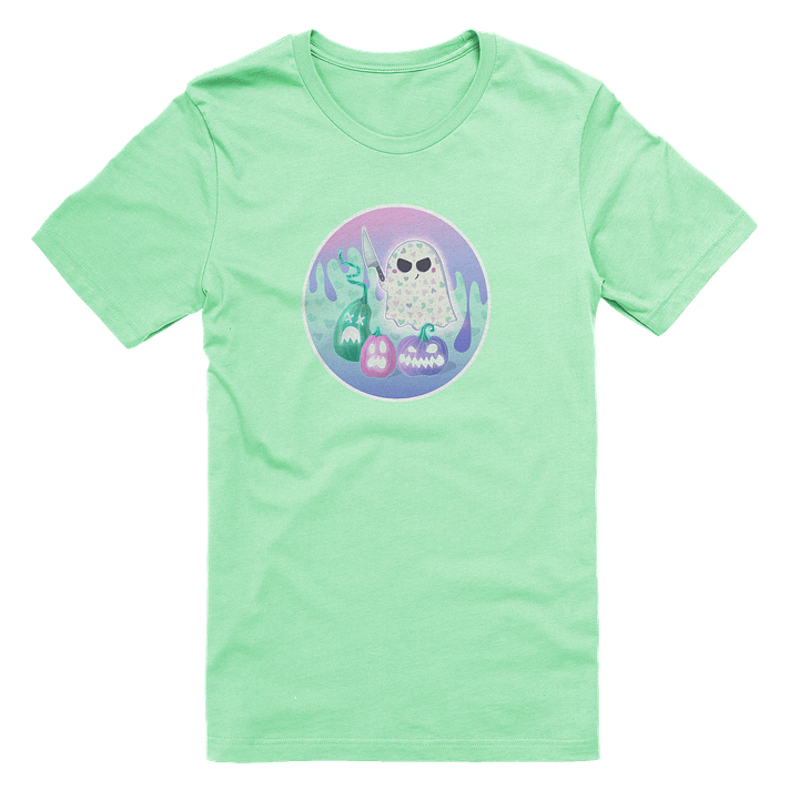 Pastel Little Ghost Pumpkin Carver - T-Shirt product image (1)