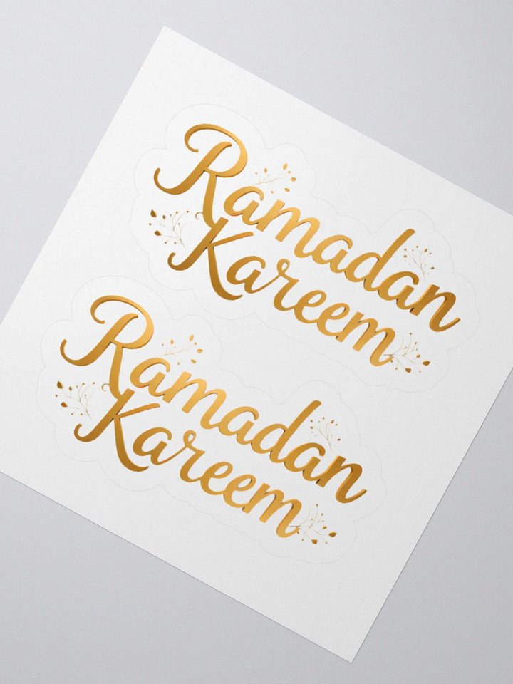 Golden Ramadan Kareem Sticker – Spread the Blessings of the Holy Month product image (4)