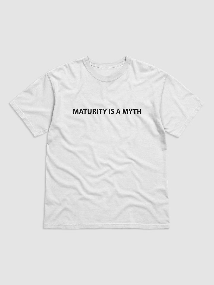 Maturity Is A Myth White Tee product image (1)