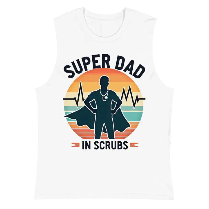 Super Dad in Scrubs Muscle Tank product image (2)