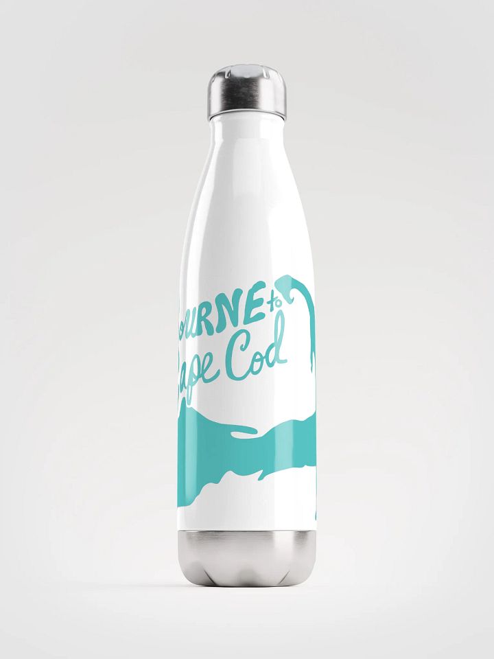 BOURNE to Cape Cod™ | Stainless Bottle | Dark Turquoise on White 💧 product image (1)
