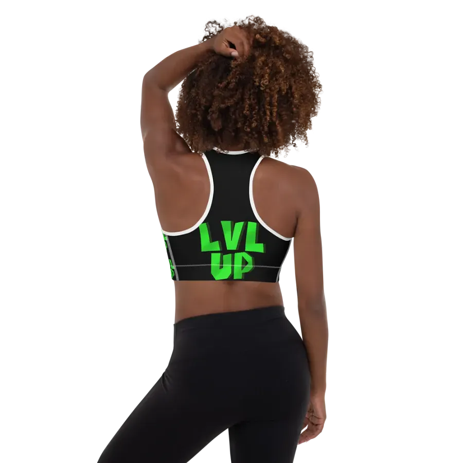 LVL UP Black Sports Bra product image (1)