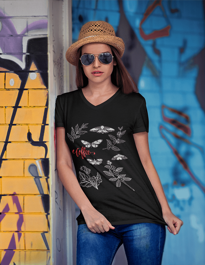 Coffee, plants and moth T-Shirt product image (1)