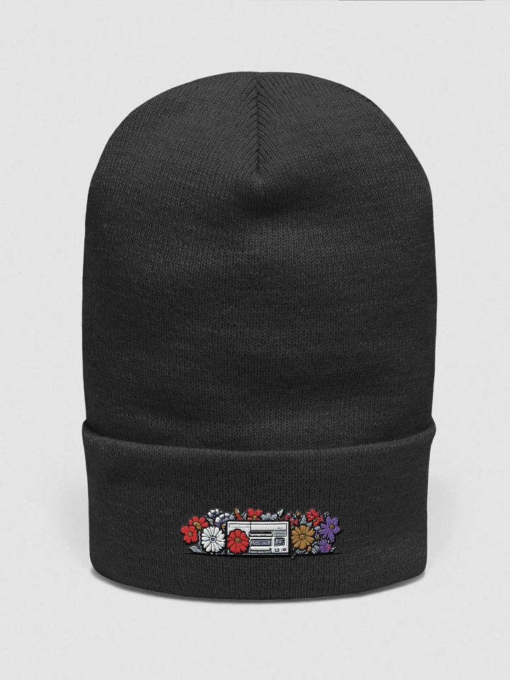 Floral Harmony Cassette Player Print Beanie product image (3)
