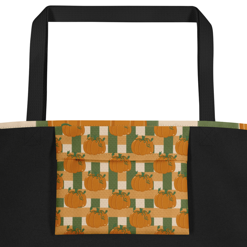 Pumpkin Plaid Pattern Tote product image (3)